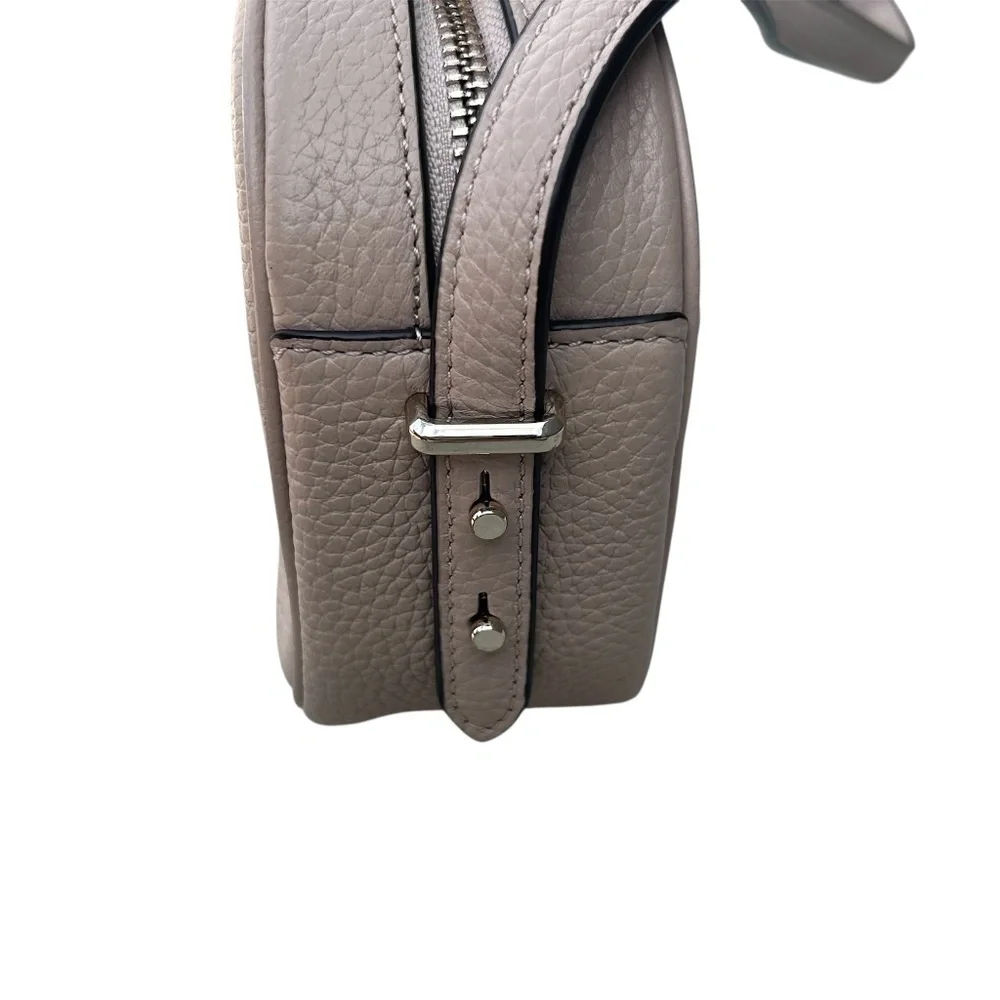 Kate Spade Kourtney Pebbled Leather Zip Around Camera Crossbody Bag